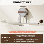 HASTHIP Wall Storage Rack for Kitchen and Bathroom with 12.5 in Suction Cup | Stainless Steel Organizer