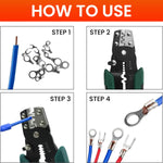HASHITP 320 Wire Terminals with Crimping Tool