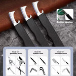 HASTHIP Diamond Sharpening File for Scissors and Garden Tools featuring Anti Slip Handle | 3PCS 5 in Steel Design