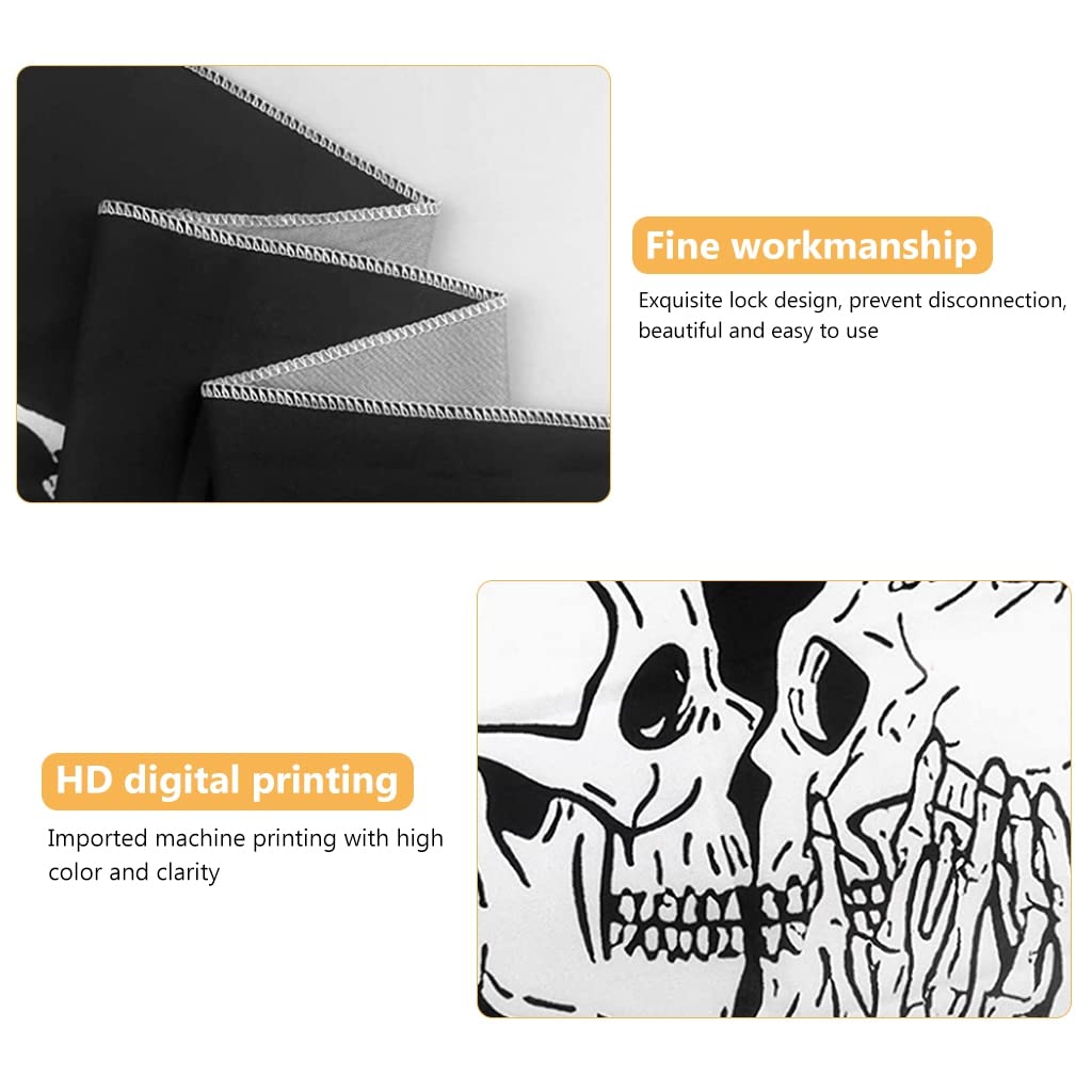 HASTHIP UV Luminous Skull Tapestry for Bedroom and Living Room 51×59in Polyester Wall Art