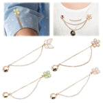 HASTHIP Magnets Buttons for Hijab and Clothing with Strong Magnetic Hold | 4Pcs Floral Charm Metal Clips