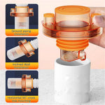 HASTHIP Self Closing Floor Drain Seal for Sink with Hose Inlets | 50 75mm 2PCS Anti Odor Adapter