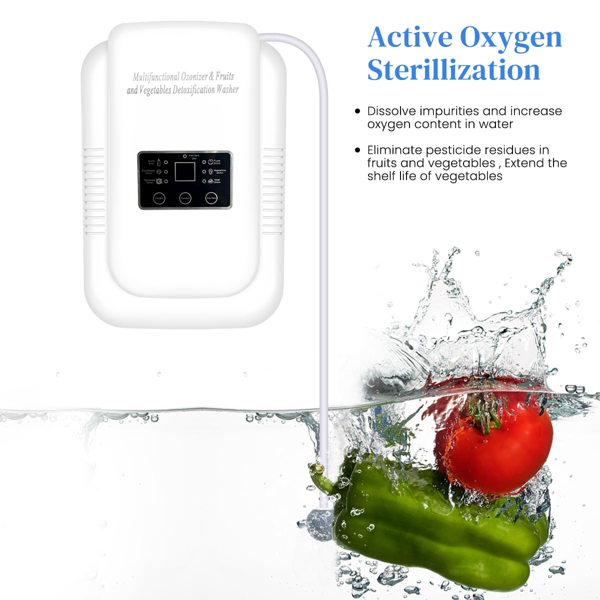HASTHIP Ozone Generator for Air Purification and Water Treatment featuring 600mg/h Output | Multi-Functional Design with Timer and Accessories