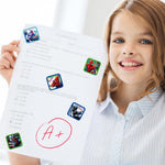 HASTHIP Stickers for Kids Rewards 200 pcs 0.98 in Waterproof Plastic Superhero Designs | Teachers and Parents Gift Set