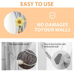 HASTHIP Curtain Tiebacks for Bedroom Decor featuring Built‑In Pin Design and 2PCS Boho Flower Holders