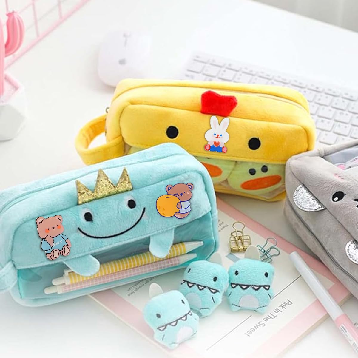 HASTHIP Cartoon Brooch Pins for Backpacks featuring 50pcs Acrylic Kawaii Designs | DIY Accessories