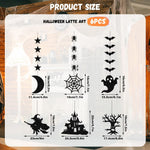 HASTHIP Halloween Spooky Ornaments for Party and Home Decor featuring 6 Designs | Black Paper Hanging Garland