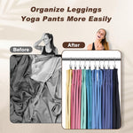 HASTHIP Adjustable Clothes Pants Hangers for Closet Organization with 360° Swivel Hooks | 10 Pcs Metal Clip Design