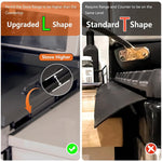 HASTHIP Stove Gap Covers for Cleaner Counters with Spring Notches 13.8 to 27.6 in Stainless Steel