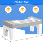 HASTHIP Toilet Stool for Natural Posture with 6 Foot Massager Rollers and Anti Slip Surface 40x21x17cm