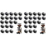 HASTHIP Self Adhesive Caster Wheels 40PCS for Furniture and Storage Bins featuring 360° Swivel | Supports 22 lb per 4 Wheels