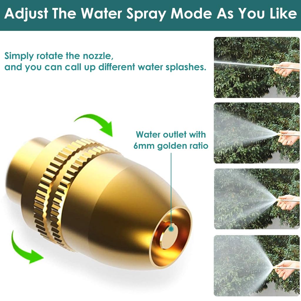 HASTHIP Car Washer Gun for Car and Garden Use with 3 Spray Modes and 24cm Nozzle | Metal Nozzle & Trigger Lock