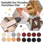 HASTHIP Screw Covers for Furniture with 864 Self Adhesive PVC Caps | 16 Color Wood Stickers