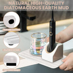 HASTHIP Bathroom Tray Absorbent Pads Set for Vanity Use featuring Non Slip Base and Quick Dry Diatom Mud | 3Pcs White Reusable Mats