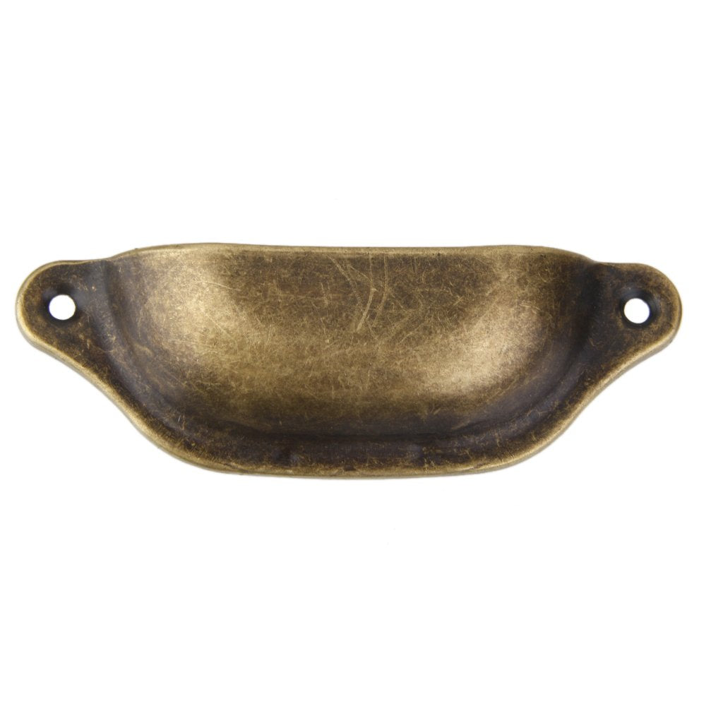 Supvox Generic Imported 10Pcs Antique Brass Door Cabinet Knob Wardrobe Drawer Shell Pull Handle-Perfect for Home & Office Drawers