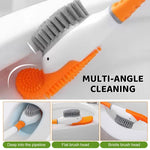 HASTHIP Diving Duck Toilet Brush for Bathroom Cleaning with 360° Flexible Silicone Head | Wall Mounted Drip Slot Holder