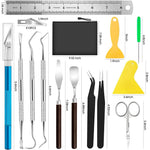 HASTHIP DIY Leather Crafting Tools Set for Leather and Clay Crafting with 26 Pcs Stainless Steel Tools and Tool Bag