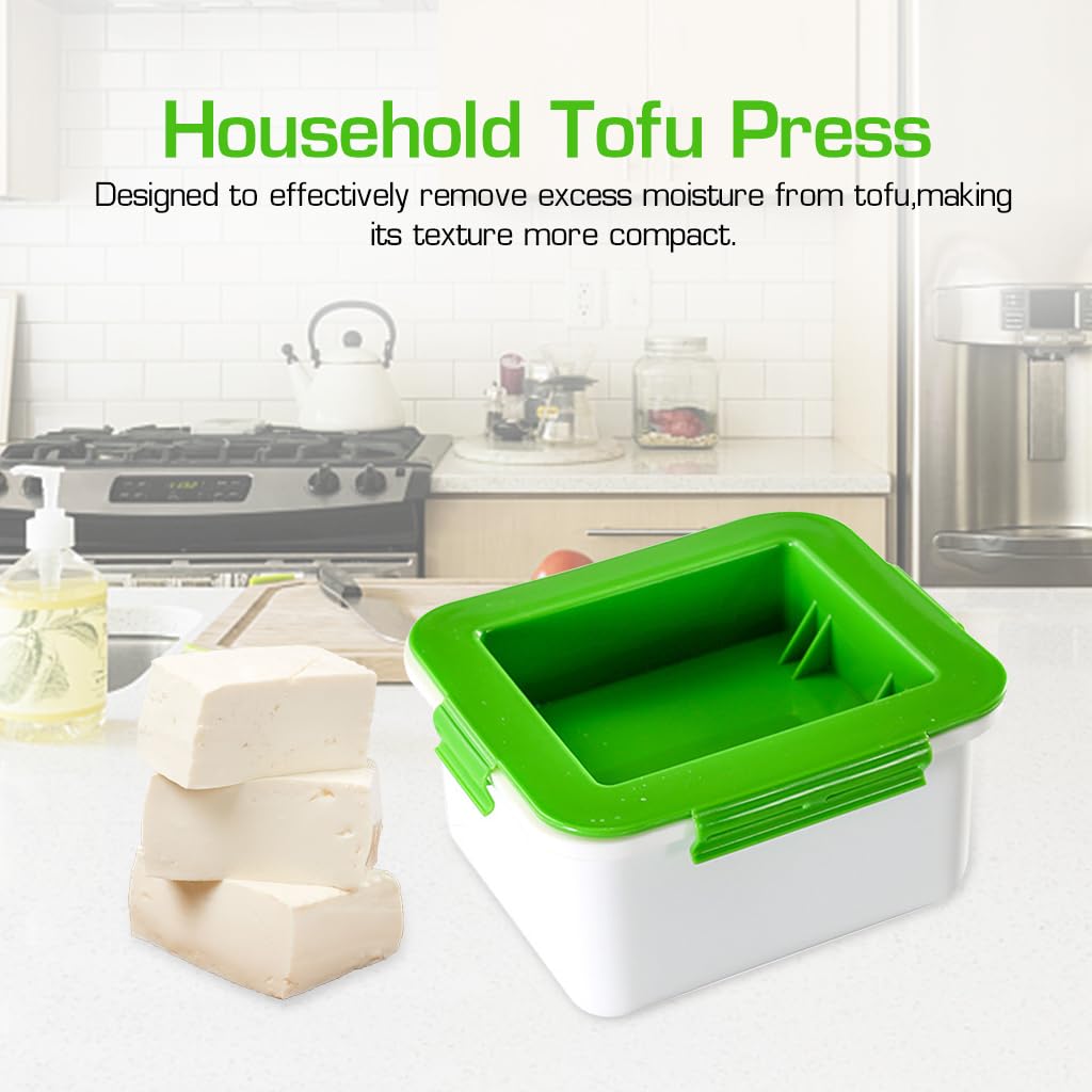 HASTHIP® Tofu Press Drainer Water Remover Food Grade Making Tools Homemade Quick Excessive Removal Easy for Within 4.5x3.78x1.77 inch Dish Washer Safe 3PCS