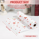 HASTHIP PET Cabinet Liner for Kitchen and Drawers featuring Trim to Fit Design 30x500cm | Rose Flower Waterproof Shelf Mat