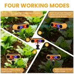 HASTHIP Solar Outdoor Motion Sensor Alarm for Gardens with Twin Horns and 13 Sounds | Dual Color Strobe Lights