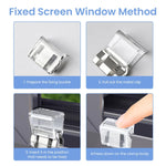 HASTHIP Sliding Window Stoppers for Child Safety with Snap On Design and Metal PC Build | 20 Pcs