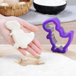 8Pcs Dinosaur Cookie Cutters Set Stainless Steel Cookie Cutter Mold Fruit Slice Mold Cake Molds for DIY, Kitchen, Baking, Kids Dinosaur Theme Birthday Party Supplies Favors