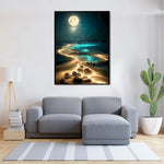 HASTHIP Diamond Painting Art Kit for Home Decor with 12 x 16 in Beach Moonlit Night | 2 PCS