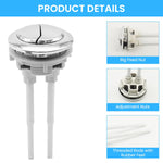 HASTHIP Dual Flush Toilet Button for 48mm 58mm Tanks with Water Saving Design in Silver