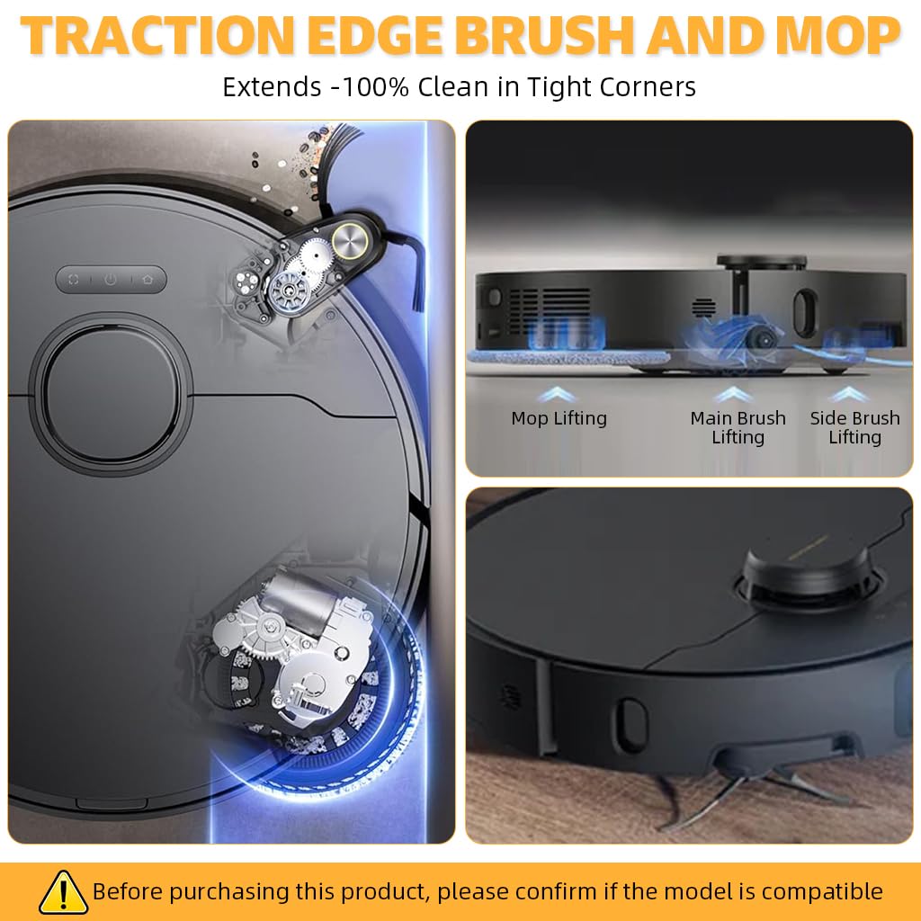HASTHIP Replacement Parts for Dreame X40 Ultra Vacuum with 12Pcs Kit and 1 Main Roller Brush