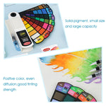 HASTHIP Watercolor Paint Set for Travel and Outdoor Sketching with 42 Colors and Refillable Brush Pen | Non Toxic for Students and Artists