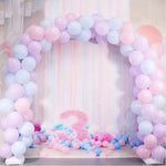 HASTHIP Balloon Stand Kit for Party Decorations with Water-Filled Base and 160cm Height | Reusable 19 Clips Set