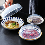 HASTHIP Microwave Lid for Food with Easy Grip Handle featuring 7.87 and 9 in Covers | Red 2 Pack