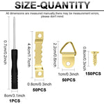 HASTHIP Picture Frame Hanging Kit for Wall Mounting Artworks with 251 pcs & Screwdriver