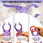 HASTHIP Safety Eyes Installation Tool for Crochet with 8.47 in Ergonomic Pliers | Purple