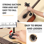 HASTHIP Guitar Phone Mount for Practice and Performance with 360° Adjustable Suction Cup | Fits 3.2–6.0 in Smartphones