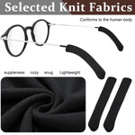 HASTHIP Anti Slip Glasses Ear Grip for Sunglasses and Eyewear featuring Soft Acrylic Sleeves | 3 Pairs Universal Fit 5mm to 12mm