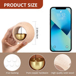 HASTHIP Door Bell for Home and Office with Adhesive Backing and Beech Wood Brass Chime