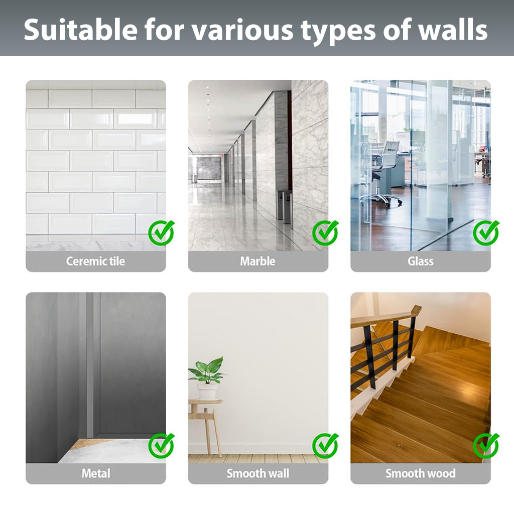 HASTHIP Wall Border Stickers for Home Decor with 7.87x1.96 in Cut-Out Geometric Acrylic | Silver Set of 12