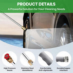 HASTHIP Water Sprayer Gun for Gardening and Car Washing with 2 Nozzles | Aluminum Alloy Body