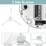 HASTHIP® Replacement Accessories for Mi Robot Vacuum X10, Includes 2Pcs Mop Pads, 2Pcs Side Brushes, 2 Filters, Ideal Essential Accessories Alternatives for Robot Vacuum X10.