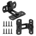 HASTHIP Door Latch Lock for Home and Barn featuring 90 Degree Sliding Mechanism | 2 Pack 304 Stainless Steel