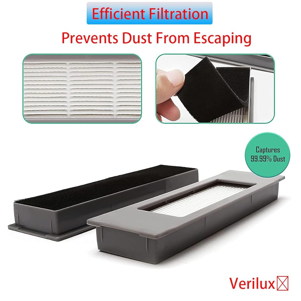 HASTHIP® Filter Brush Mop Cloth Set for Ecovacs Deebot Ozmo 920 950 T5 N5 N8 T5 Max, T5 Power Vacuum Deebot N8 Replacement Accessories for Deebot.