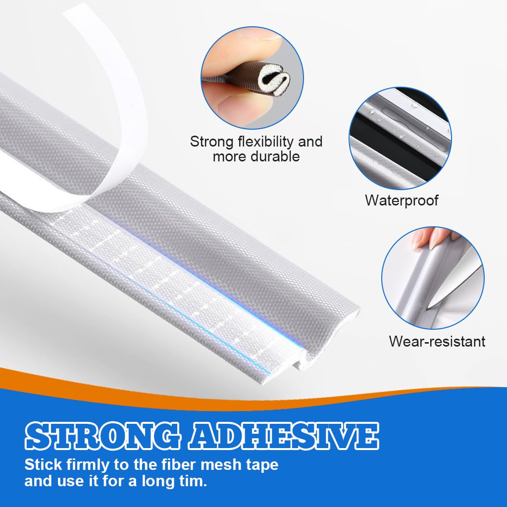 HASTHIP Self Adhesive Soundproof Window Sealing Strips for Doors and Windows 10m PU Foam