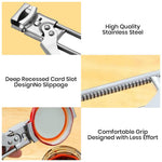 HASTHIP® Master Jar & Bottle Opener, Adjustable Multifunctional Stainless Steel Can Opener Jar Lid Gripper, Manual