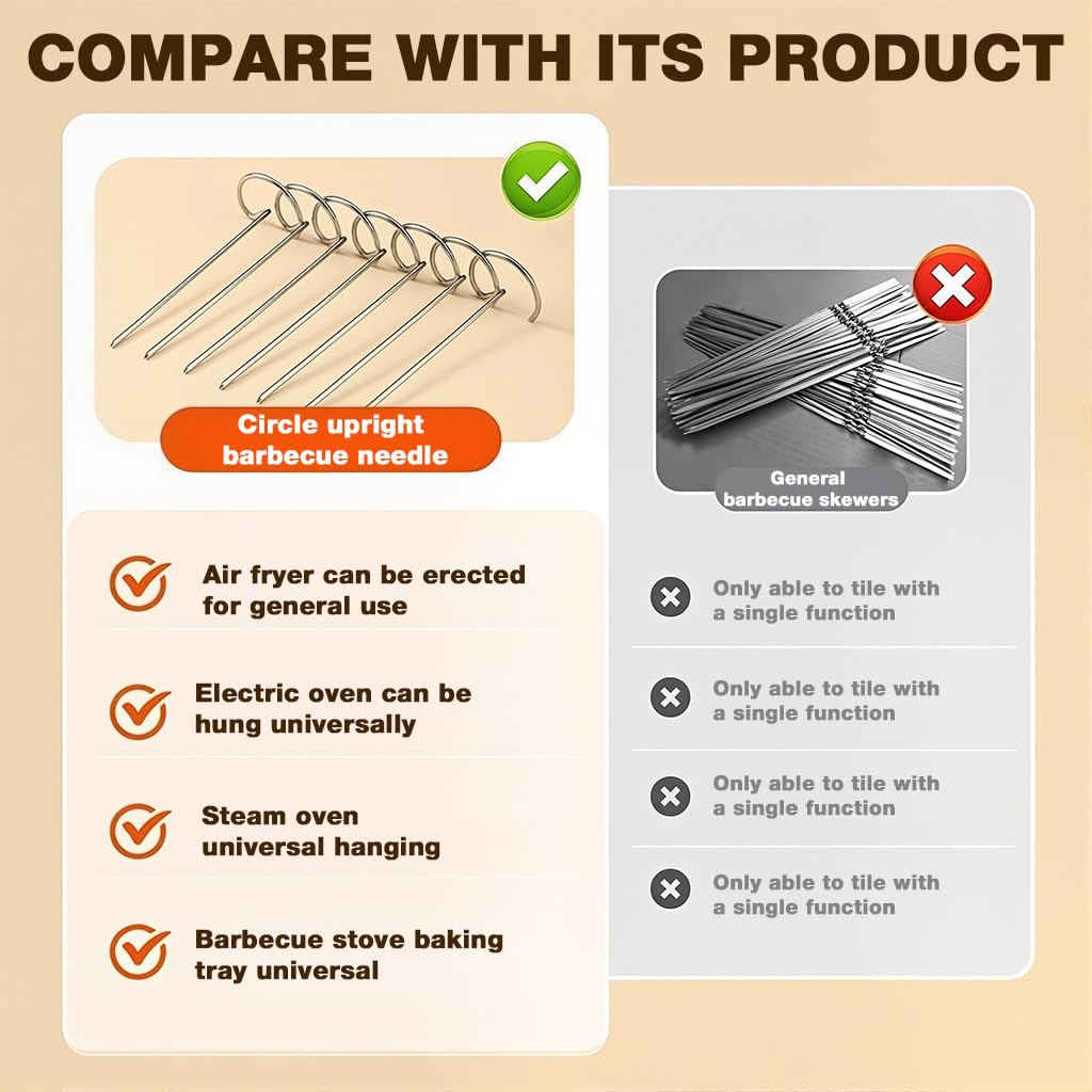 HASTHIP® 10-Piece Skewers for Air Fryers