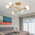 HASTHIP 6-Light Modern Metal Flush Mount Ceiling Light, E27
