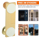 HASTHIP Wooden Door Bell for Home and Shop Entrances with Vintage Wood and Copper Charm