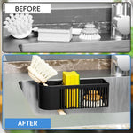 HASTHIP Kitchen Drain Basket for Sink Organization with Ventilated Compartments 7.9x2.9x2.8 in