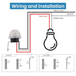 HASTHIP® Auto On/Off Photoresistor Dusk to Dawn LED Bulb