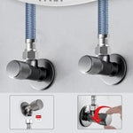 HASTHIP Angle Valve 1/2 Inch for Bathroom and Kitchen Water Supply with Self-Sealing Glue | Brass Leak-Proof Construction